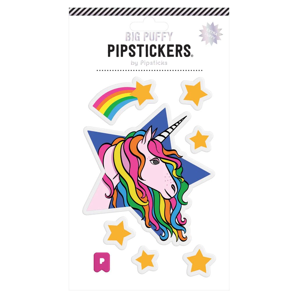 Big Puffy Starry Unicorn Sticker - the unicorn store