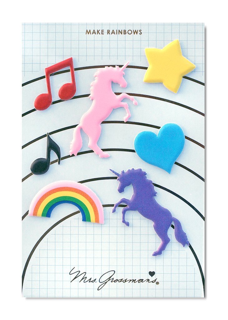 Make Rainbows & Unicorns - Puffy Stickers - the unicorn store