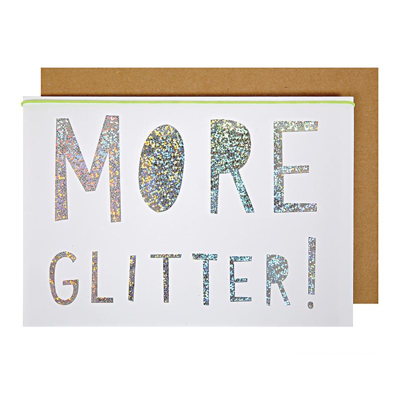 More Glitter! - Holiday Card - the unicorn store