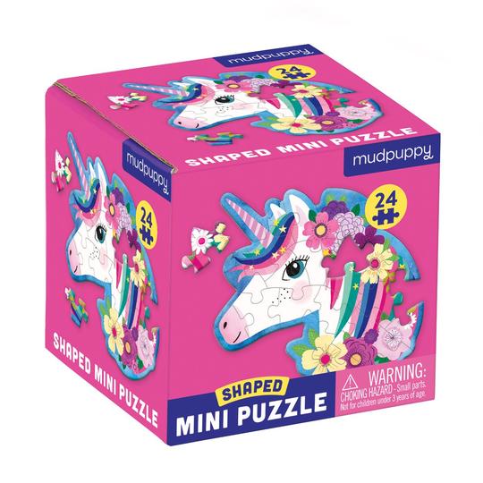 Unicorn 24 Piece Shaped Mini Puzzle - the unicorn store