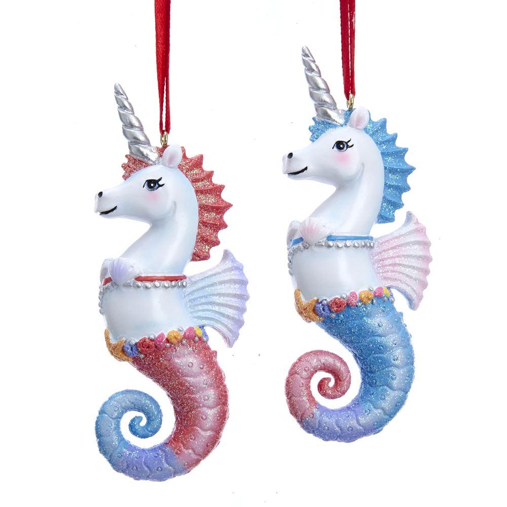 Unicorn Seahorse Ornaments Set of 2 - the unicorn store