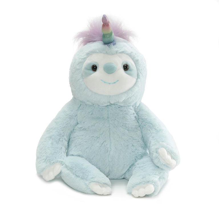 gund blue Sloth with unicorn horn