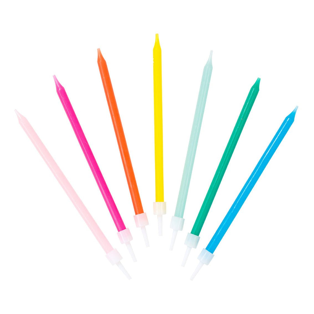 Birthday Brights Rainbow Candles 4" - the unicorn store