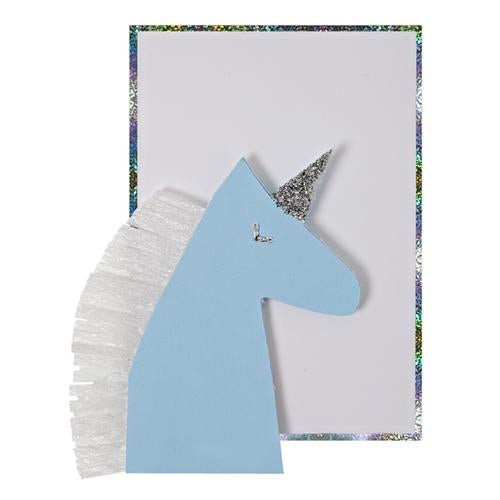 Blue Unicorn Enclosure Card - the unicorn store