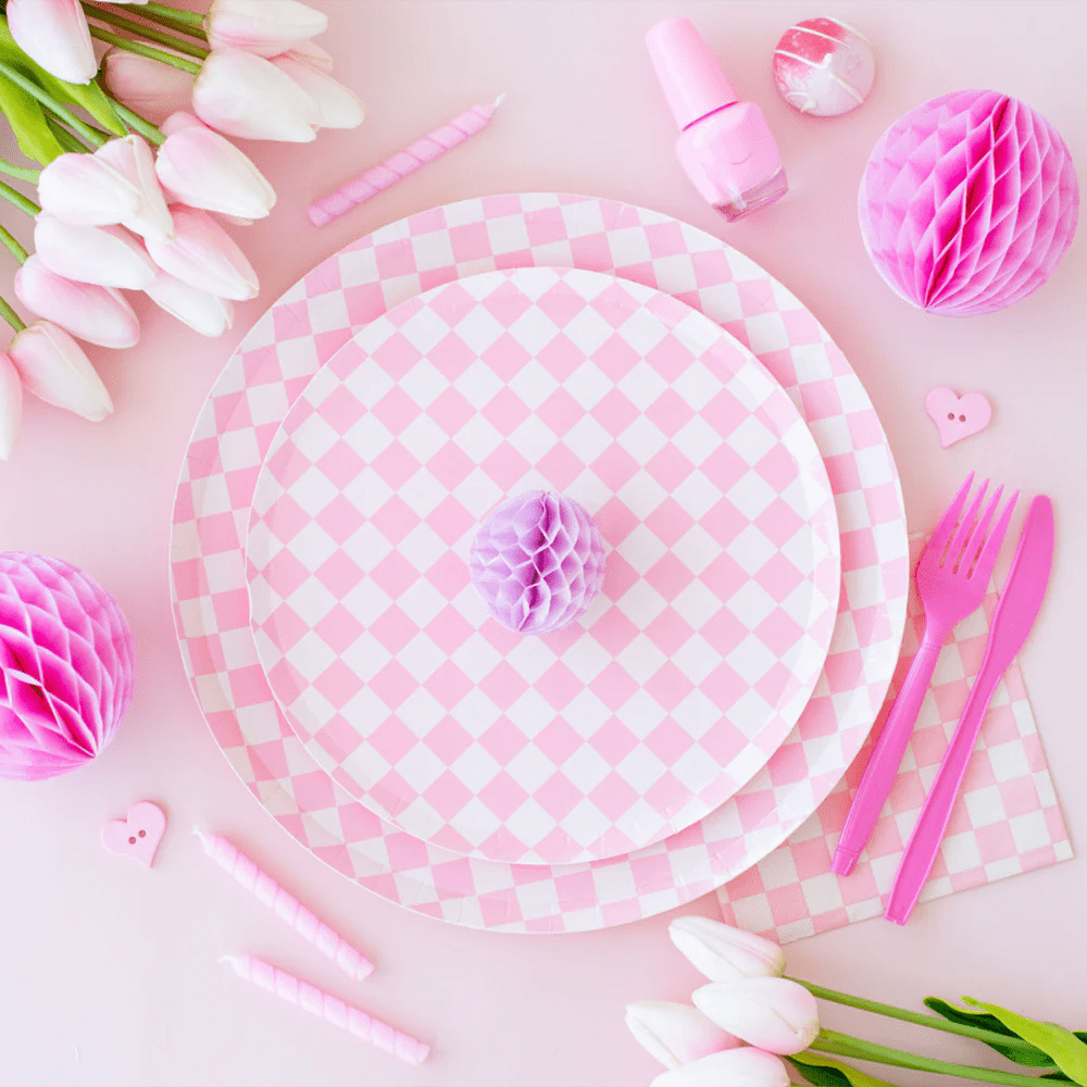 Check it! Tickle Me Pink Dessert Plates - the unicorn store