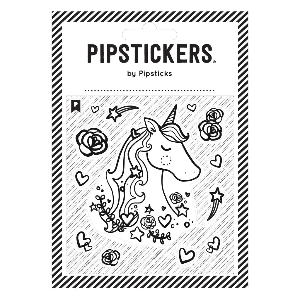 Color-In Unicorn Sticker - the unicorn store