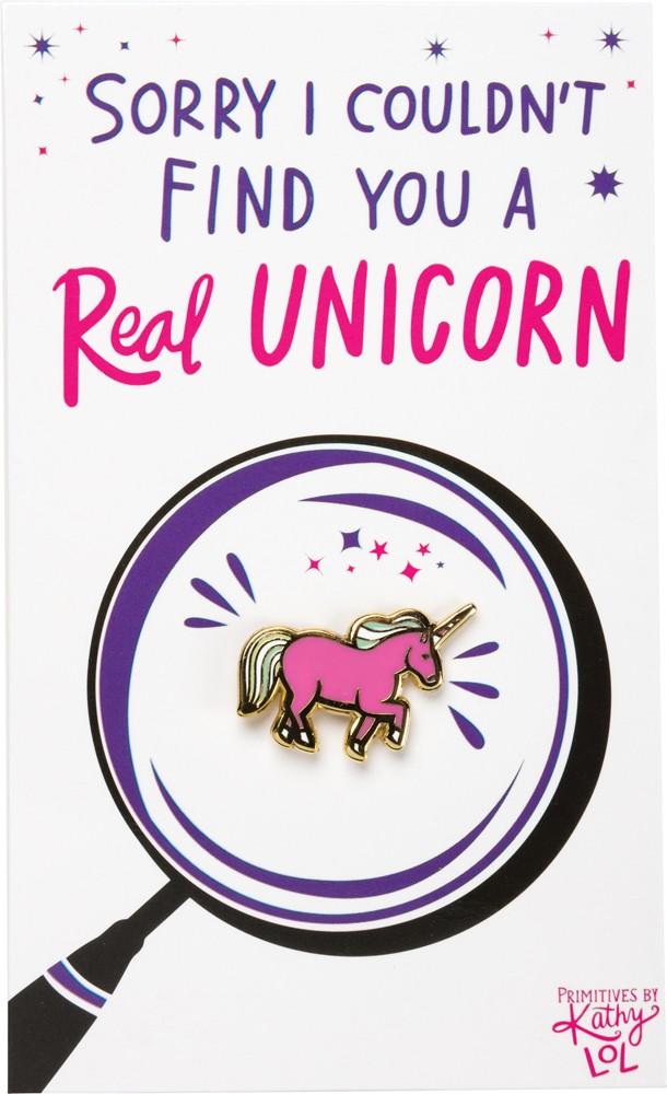 Couldn't Find You A Real Unicorn - Enamel Pin - the unicorn store