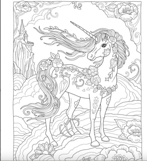 Creative Haven Unicorn Wonders Coloring Book - the unicorn store
