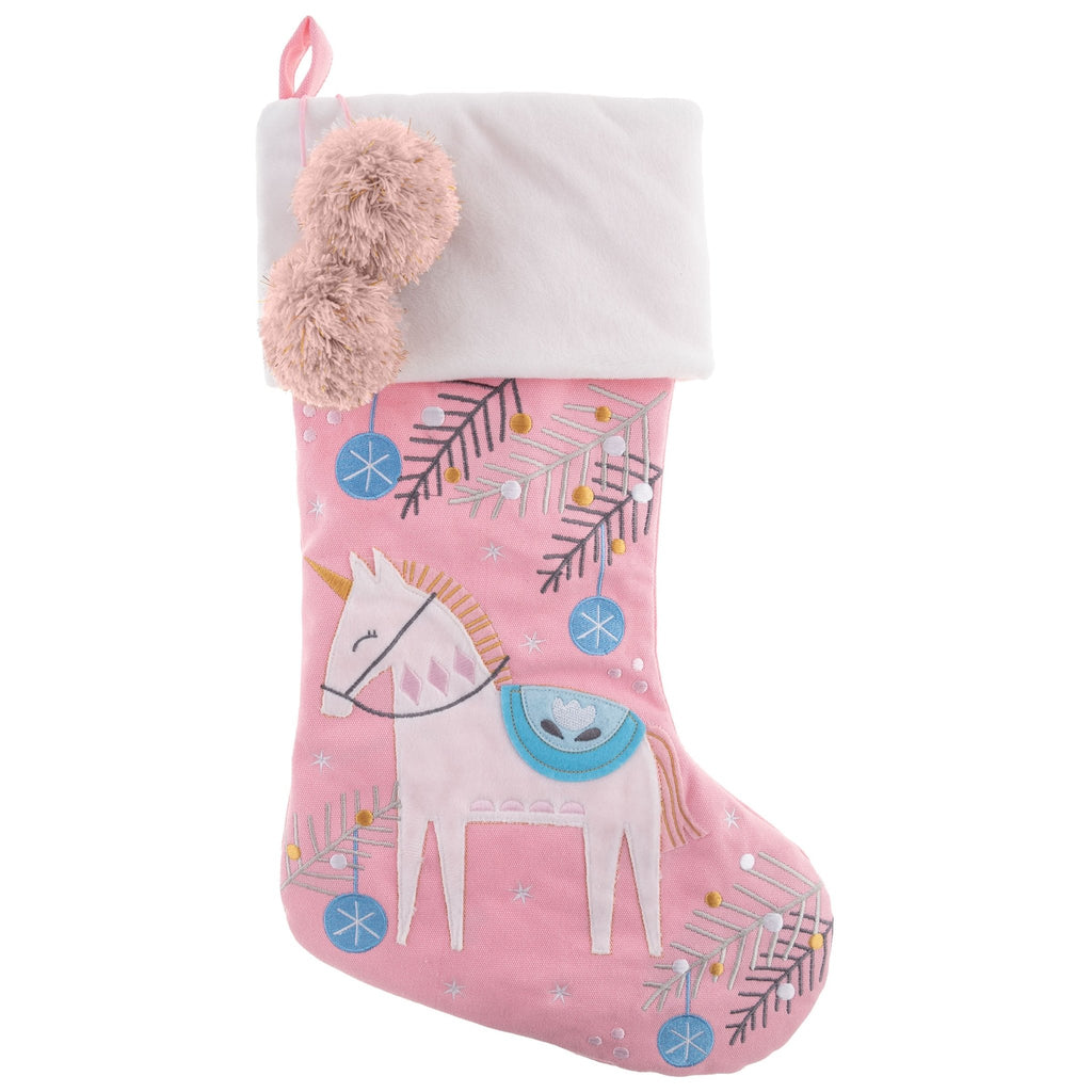 Embroidered Christmas Stocking - the unicorn store