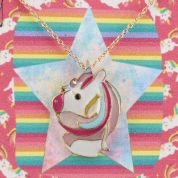 Enamel Unicorn Kids Necklace - the unicorn store