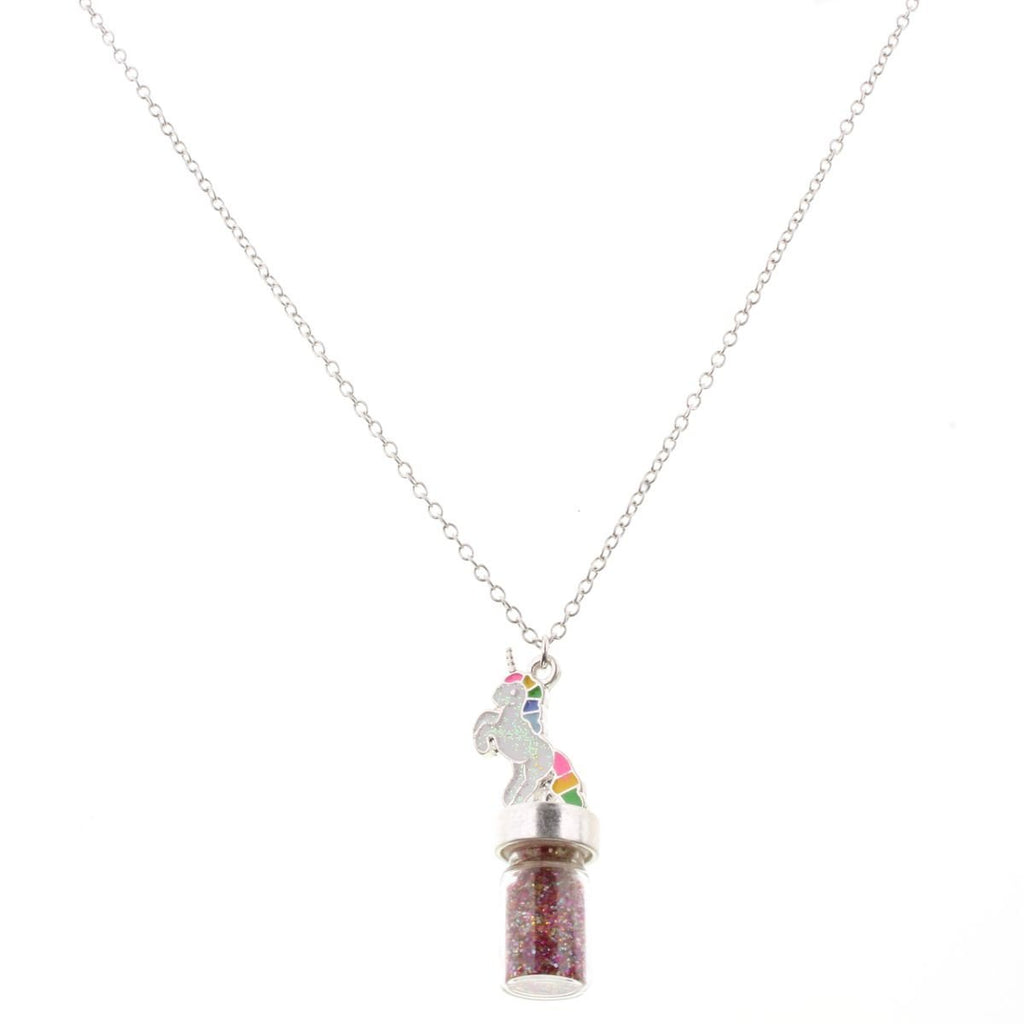 QWZNDZGR Korean Fashion Moon Shaped Colorful Unicorn Pendant Necklace for  Women Colorful Zircon Unicorn Jewelry Gem Necklace shakira 