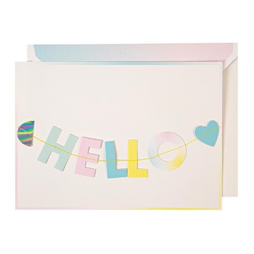 Hello Little One Garland Baby Card - the unicorn store