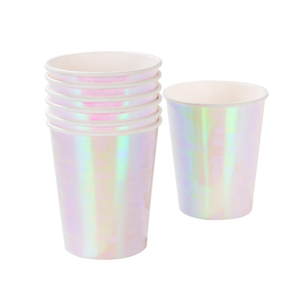 Iridescent Paper Cups - Set of 12 - the unicorn store