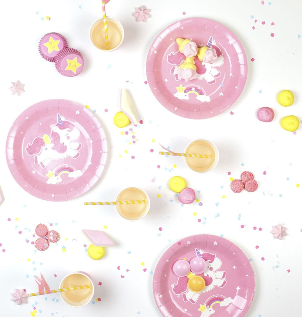 Little Unicorn Paper Plates - Set of 12 - the unicorn store