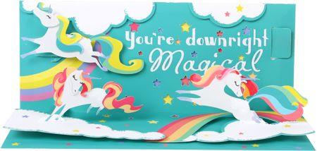 Magical 3D Pop-Up Any Occasion Card - the unicorn store