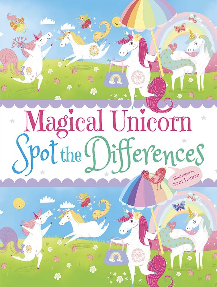 Magical Unicorn Spot the Differences Activity Book - the unicorn store