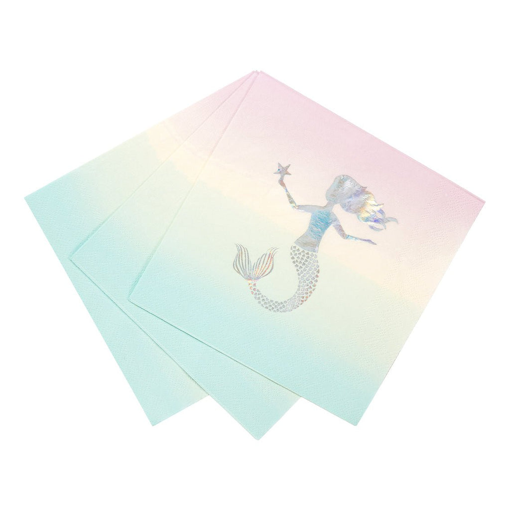 Mermaid Pastel Party Napkins - the unicorn store