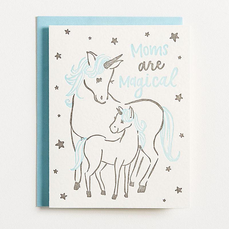 Moms Are Magical Card - the unicorn store