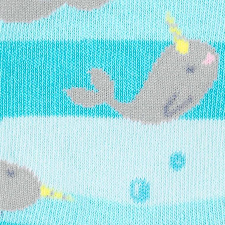Narwhal Toddler Crew Socks - the unicorn store
