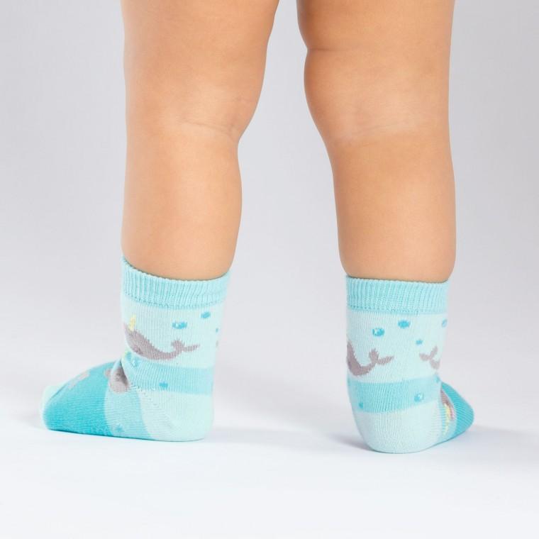 Narwhal Toddler Crew Socks - the unicorn store