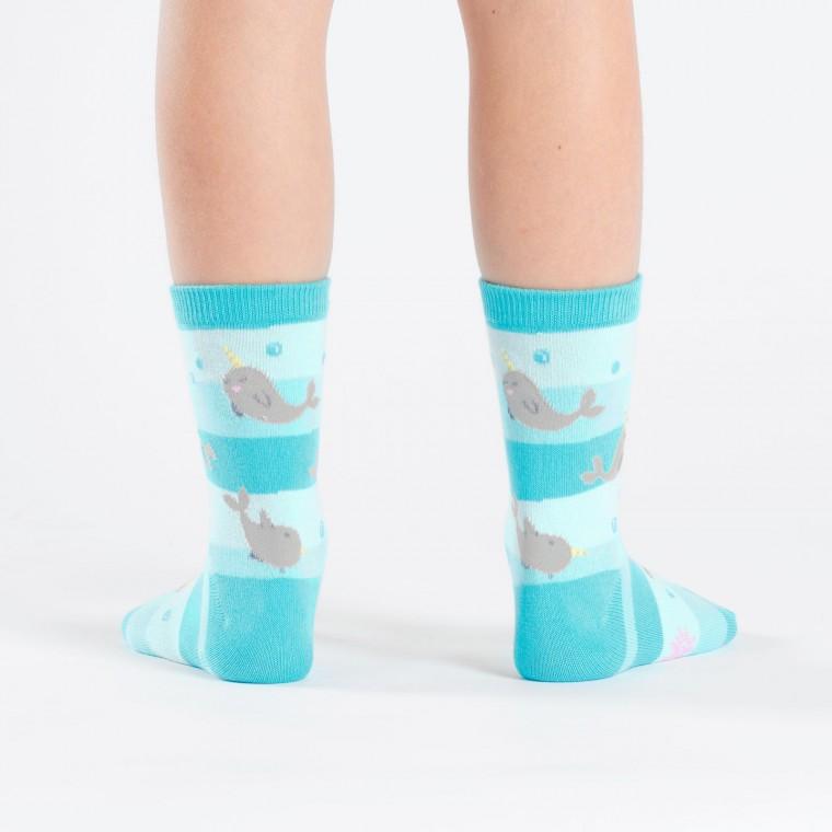 Narwhal Youth Crew Socks - Ages 3-6 - the unicorn store