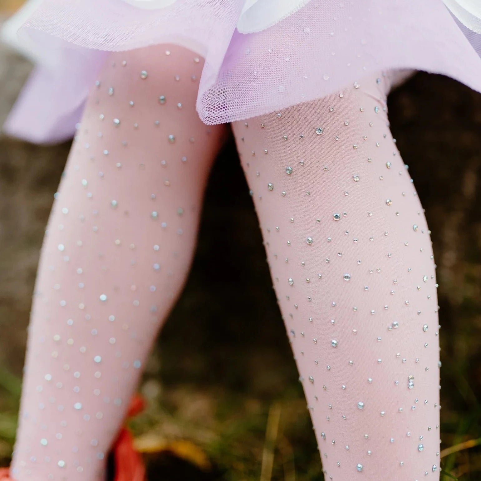 Ombre Rhinestone Tights Sizes 3-8 Yrs