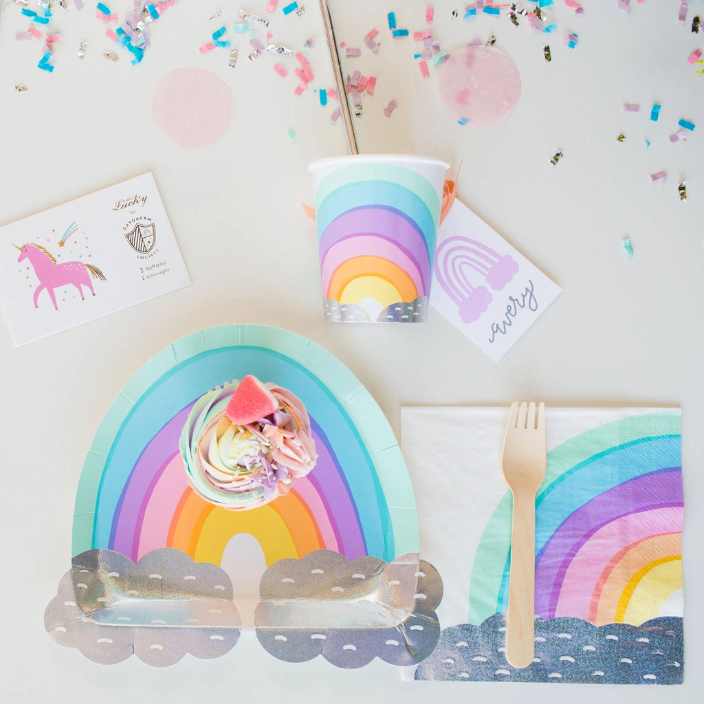 Over the Rainbow Large Paper Plates - the unicorn store