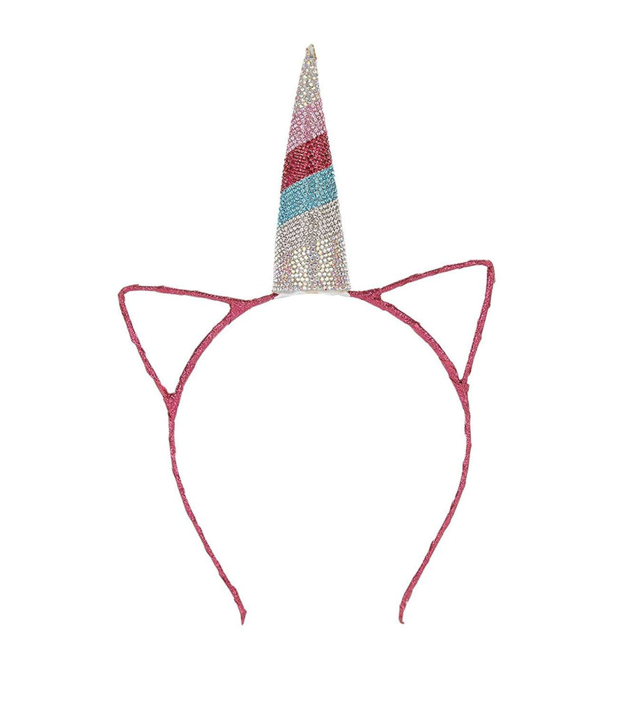 Pink Crystal Unicorn Horn Headband by Bari Lynn - the unicorn store