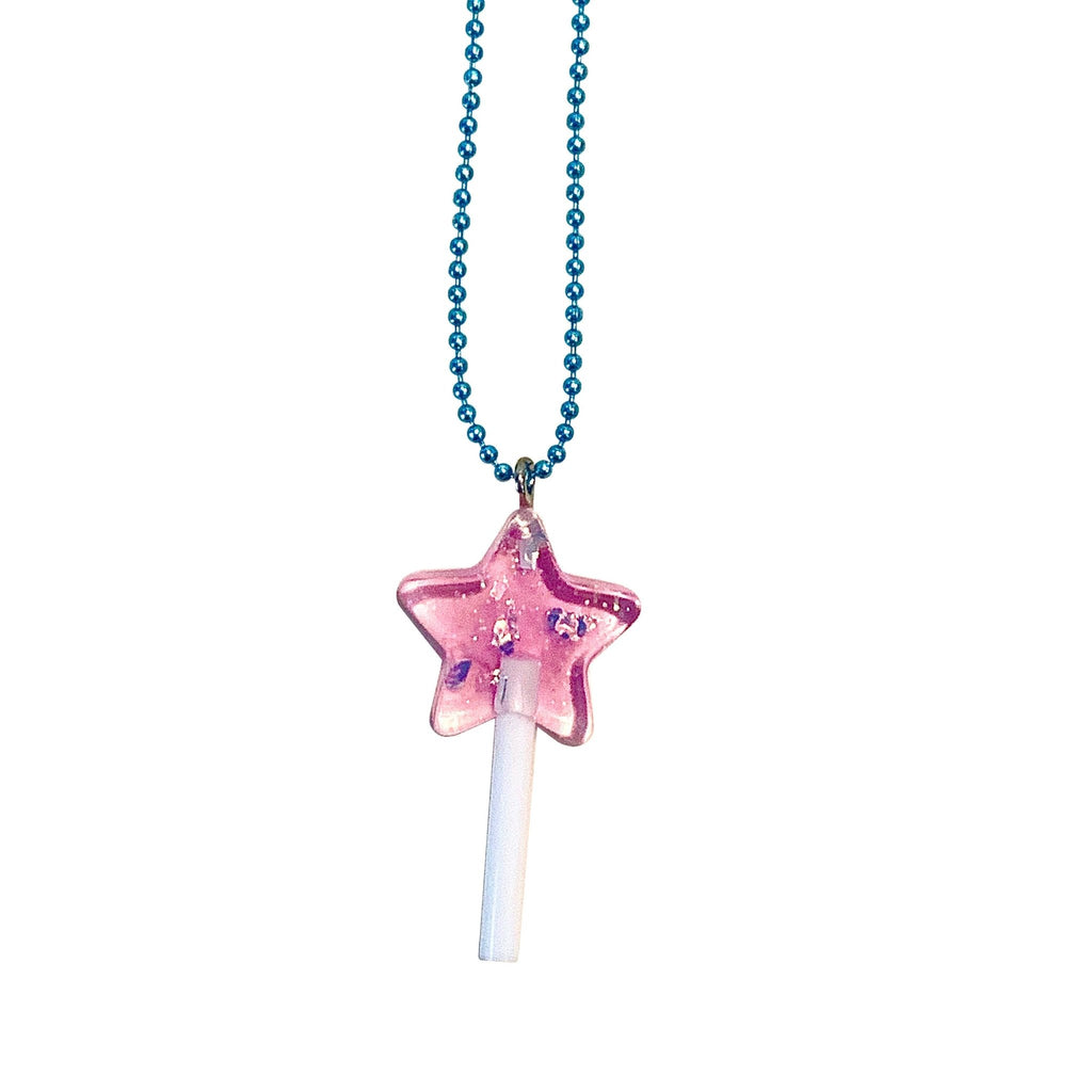 Pop Cutie Star Wand Lollipop Necklace - color options - the unicorn store