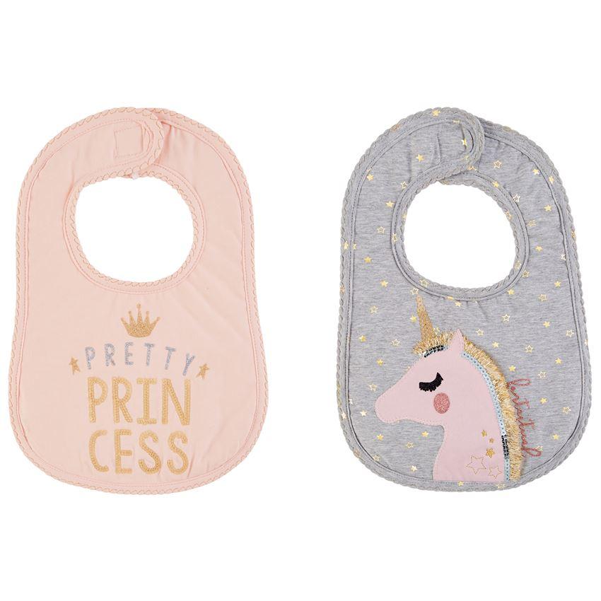 Princess and Unicorn Glitter Bibs - the unicorn store