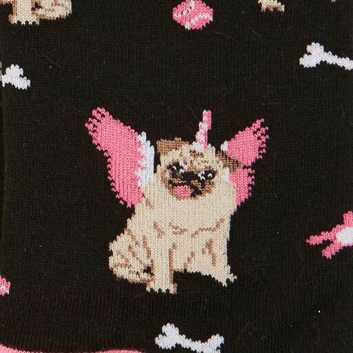 Pugasus Womens Crew Sock - the unicorn store