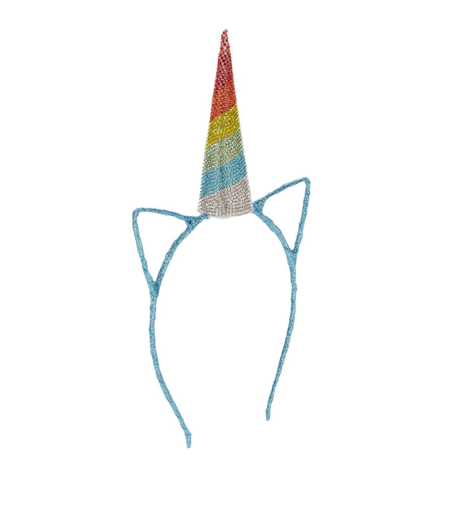 Rainbow Crystal Unicorn Horn Headband by Bari Lynn - the unicorn store