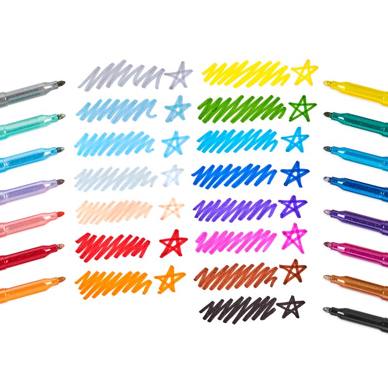 Rainbow Sparkle Glitter Markers - the unicorn store