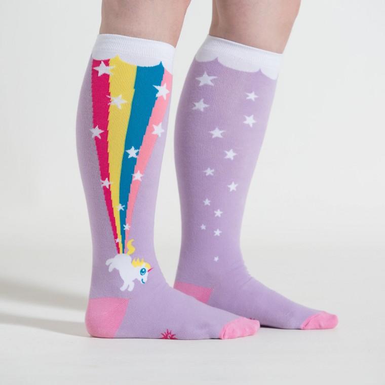 Stretch-it Rainbow Blast Knee High Women's Socks - the unicorn store