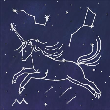 Unicorn Constellation Light Up Pop Up Birthday Card - the unicorn store