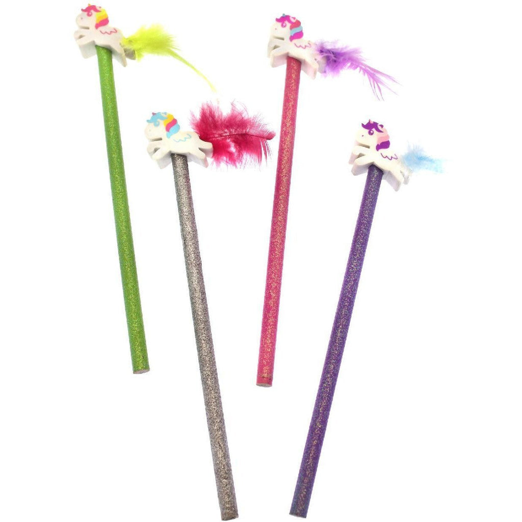 Unicorn Eraser & Pencil Set of 4 - the unicorn store