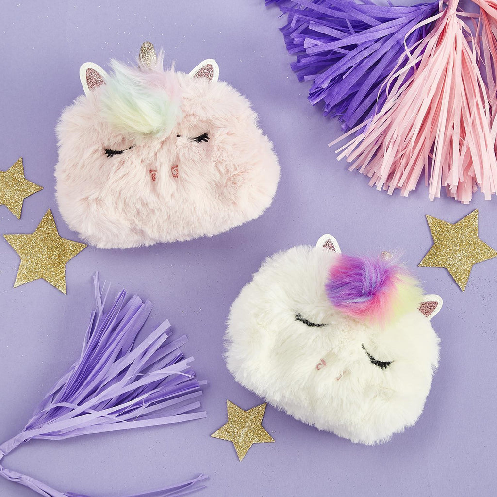 Unicorn Fuzzy Coin Purse - the unicorn store