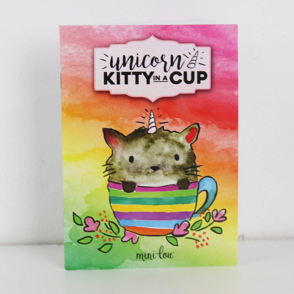 Unicorn Kitty in a Cup - Mini lou Coloring Book - the unicorn store