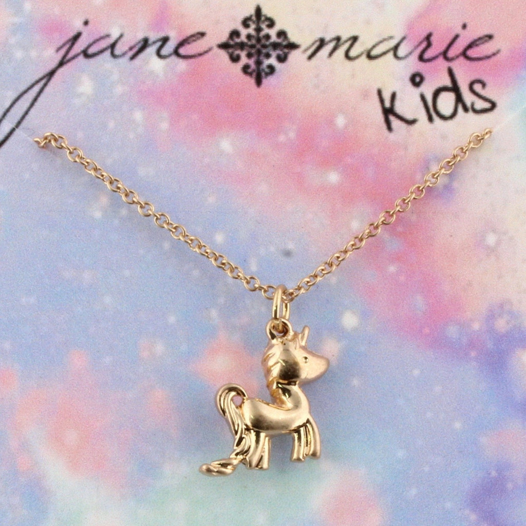 Unicorn Magical Gold Kids Necklace - the unicorn store