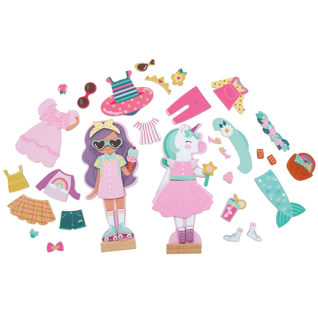 Unicorn & Princess Magnetic Dress Up Doll - the unicorn store