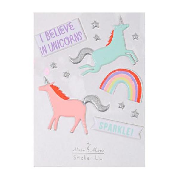 Unicorn Puffy Stickers - the unicorn store