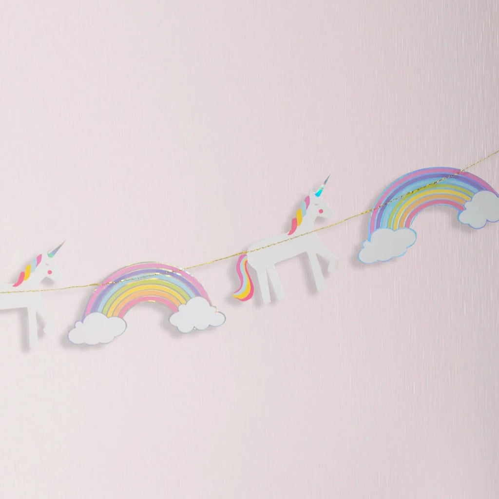 Unicorn & Rainbows Party Garland - the unicorn store