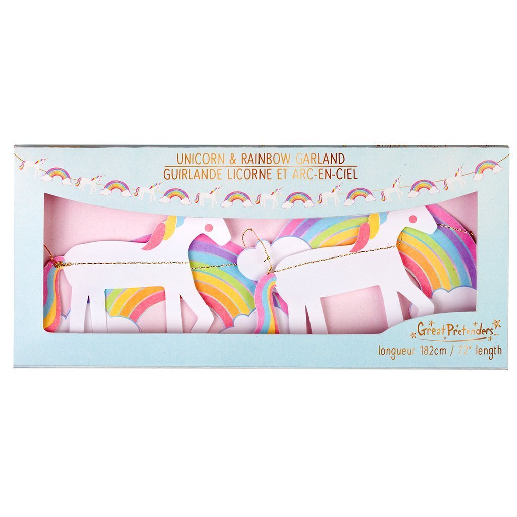 Unicorn & Rainbows Party Garland - the unicorn store