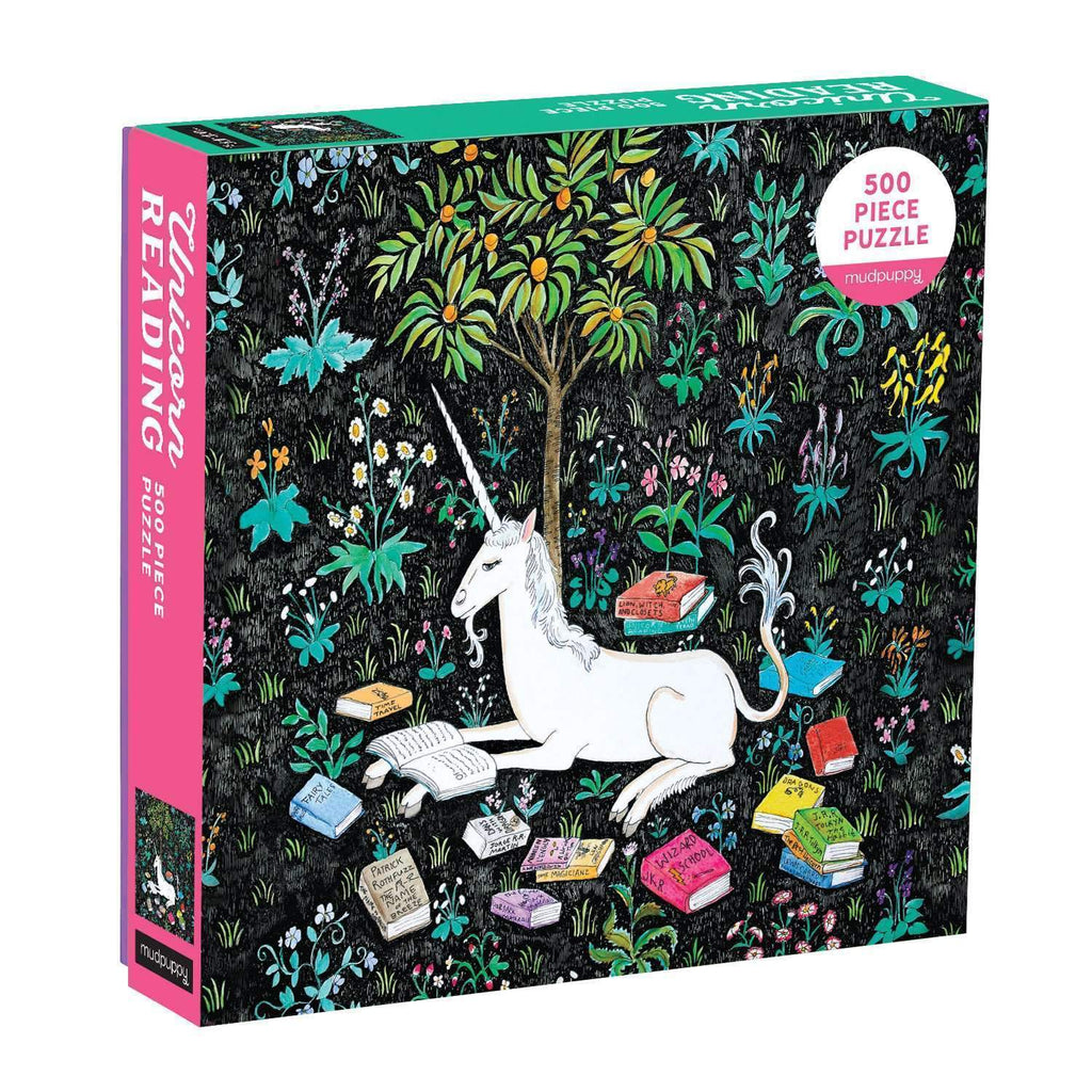 Unicorn Reading 500 Piece Puzzle - Ages 8-99 - the unicorn store