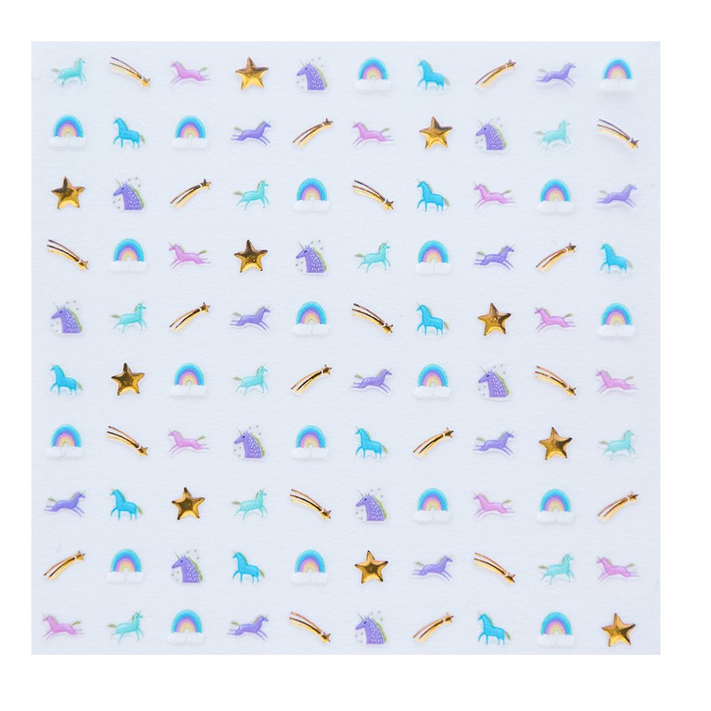 Unicorns and Rainbows Nail Stickers - the unicorn store