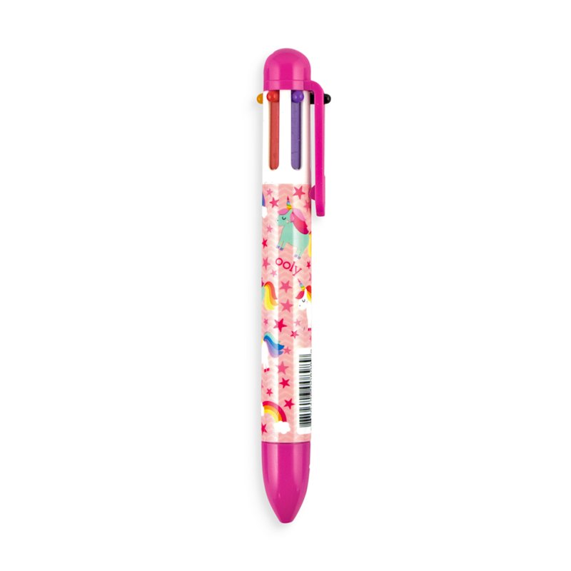 Unique Unicorns 6 Click Multi Color Pen - the unicorn store