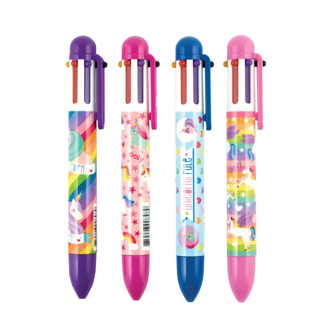 Unique Unicorns 6 Click Multi Color Pen