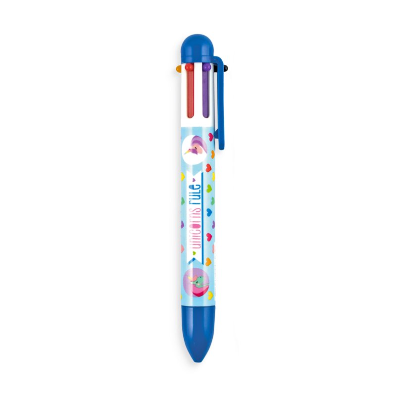 Unique Unicorns 6 Click Multi Color Pen - the unicorn store