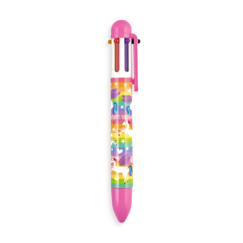 Unique Unicorns 6 Click Multi Color Pen