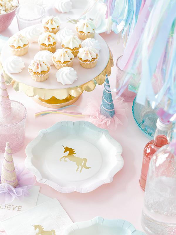 We Heart Unicorns Pastel Paper Plates - the unicorn store